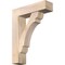 Ekena Millwork Olympic Block Smooth Bracket w/ Offset Brace, Douglas Fir, 7 1/2"W x 28"D x 36"H BKT0806X28X36OLY05SDF - alternate 1